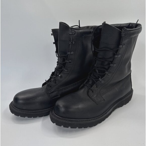 Belleville Combat Boots Mens 11.5 Black Leather Best Defense 01-D-0320 Goretex - Picture 1 of 12